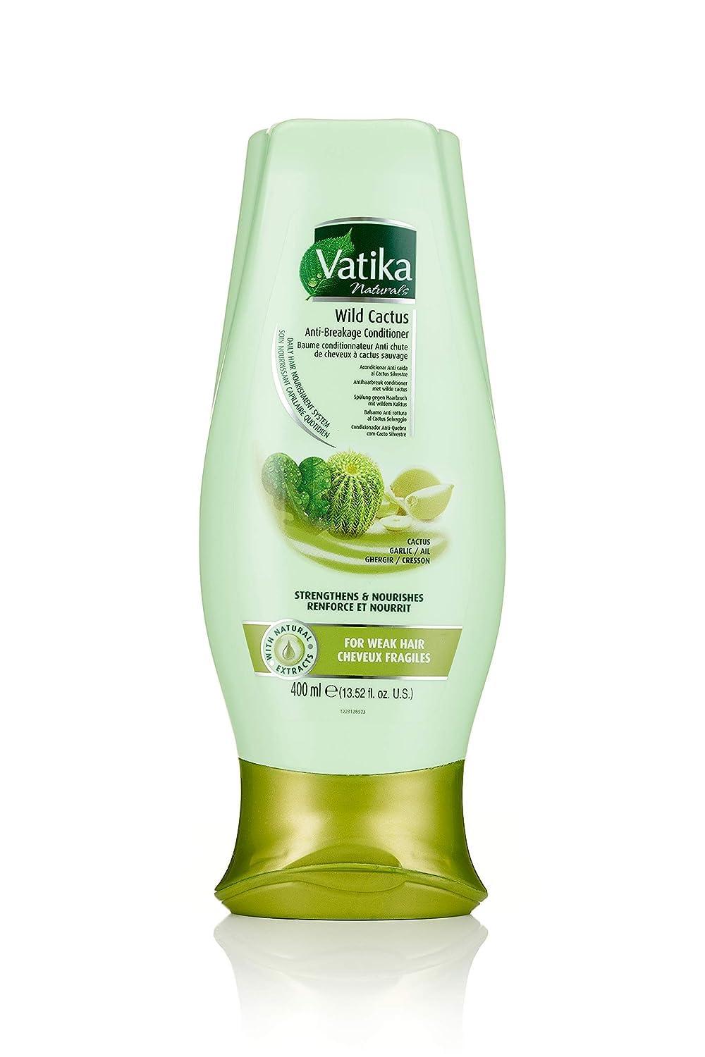 Vatika Naturals Vatika Naturals Moisturizing Conditioner - Hydrating Conditioner for Dry, Damaged & Frizzy Hair - Deep Nourishment with Natural Ingredients & Henna - Strengthens & Shines - Wild Cactus - 400ml