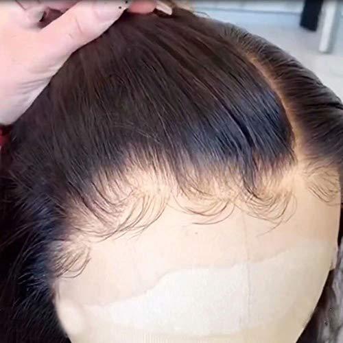 QUINLUX WIGS HD Transparent Lace Wigs Preplucked 360 Lace Frontal Wig Invisible Lace Front Wigs Straight 360 Glueless Lace Front Human Hair Wigs for Women 150% Density Brazilian Remy Hair 14 Inch