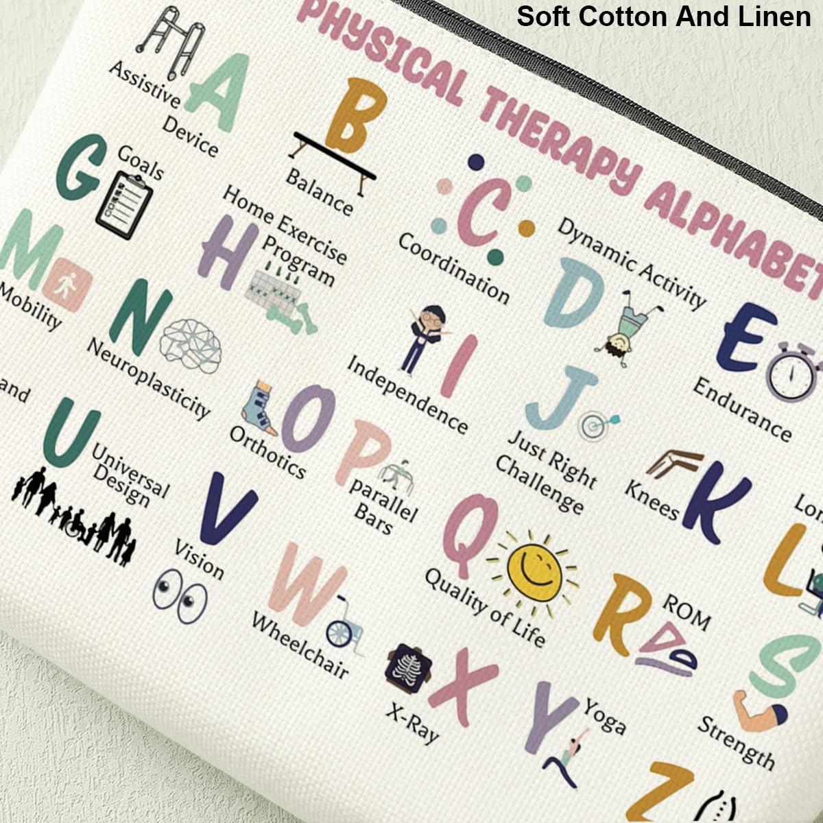 Decohim Decohim Occupational Therapy Gifts Therapist Gifts PT Month Thank You Retirement Gifts for Women Her Coworkers Friends Physical Therapy Gifts Makeup Bag for PT PTA OT Gift