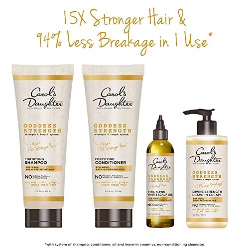 Carol's Daughter Carol\'s Daughter Goddess Strength 7 Oil Blend Scalp and Hair Oil for Wavy, Coily and Curly Hair, Hair Treatment with Castor Oil for Weak Hair, 4.2 Fl Oz