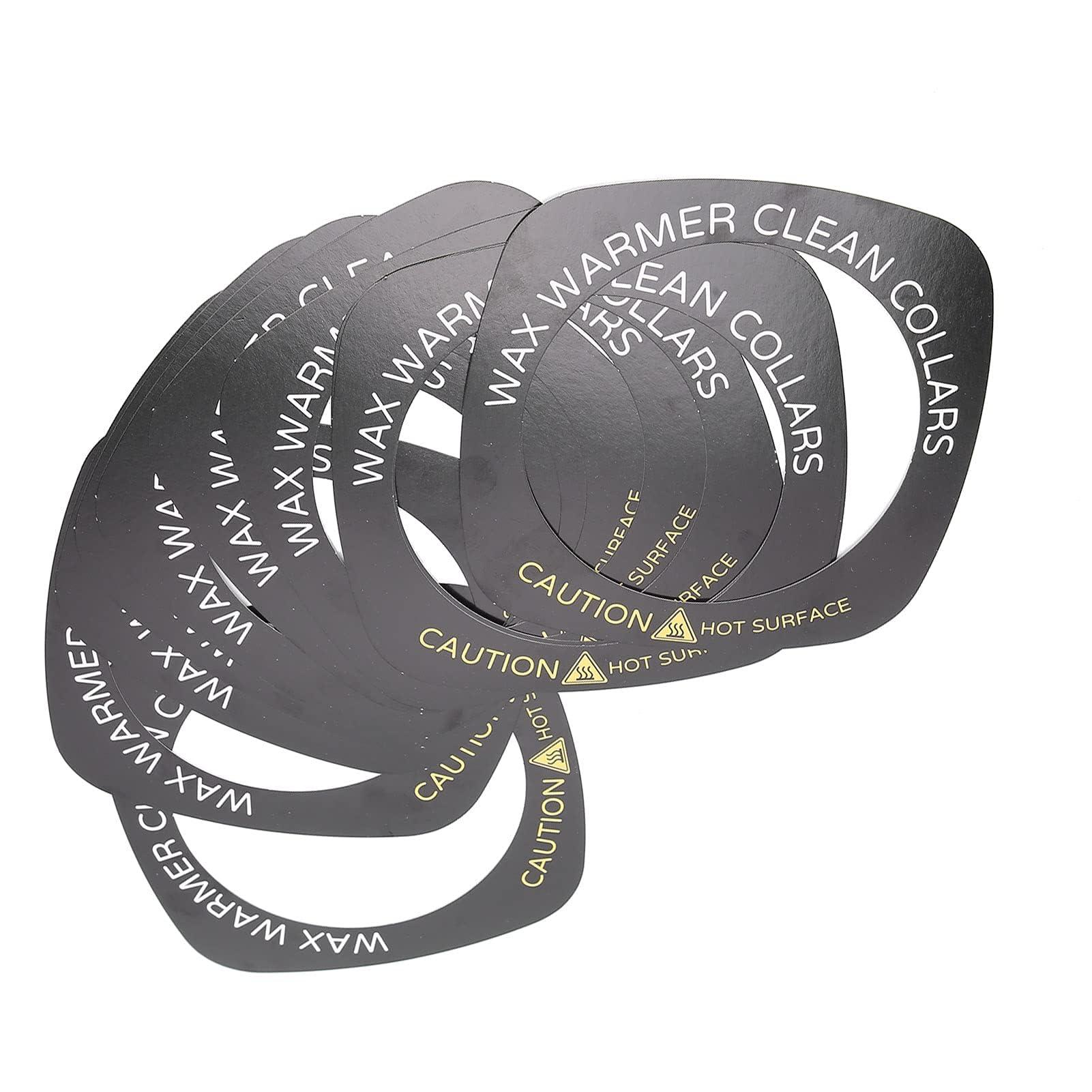 Brrnoo 10pcs Professional Wax Warmer Collar, Wax Heater Protective Ring Accessory for Most Standard Size Wax Heaters (Square)