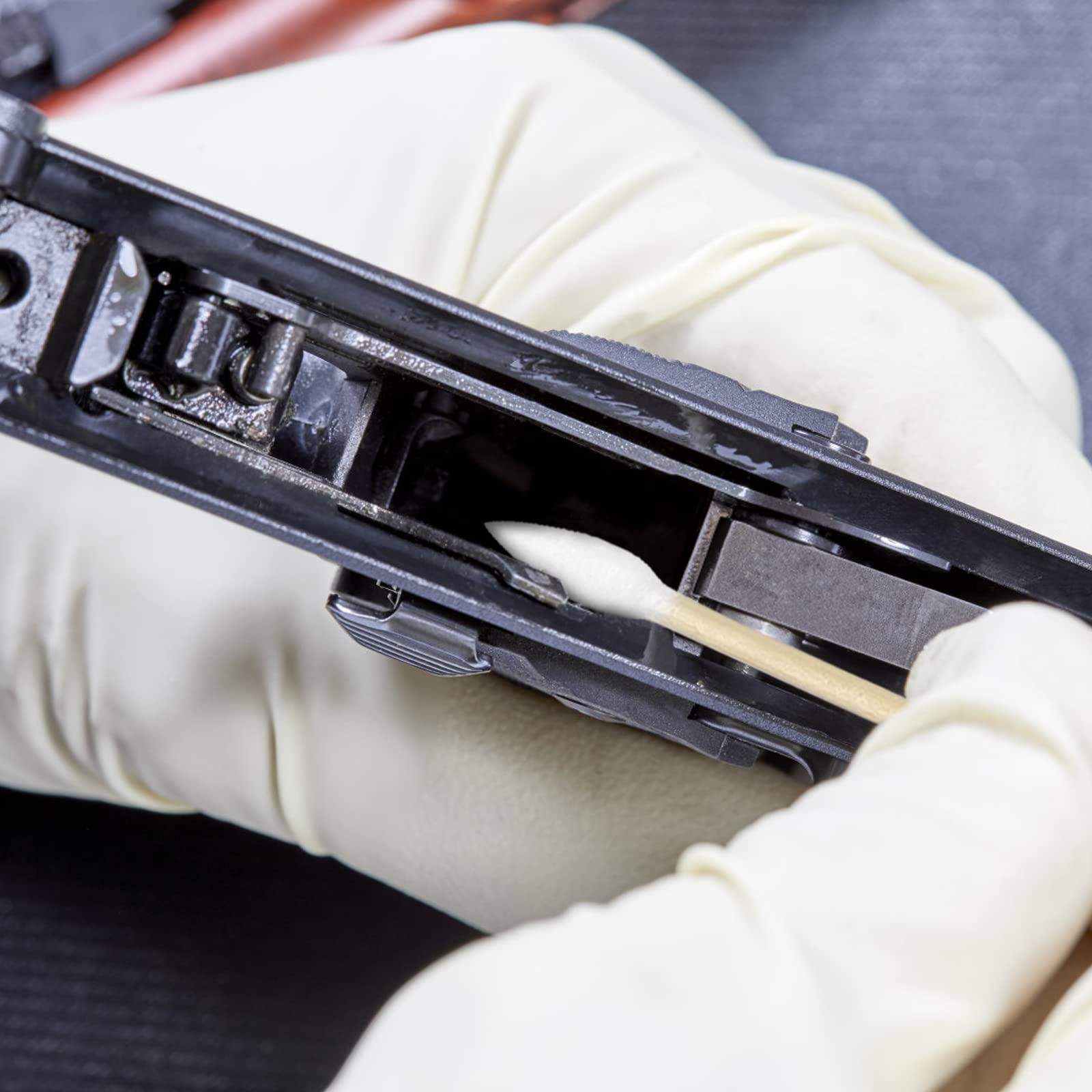 eyxformula 6 Inch Pointed Tips Cotton Swabs - Long Wooden Stick Cotton Buds Pointed Cotton Swabs With Case - Cotton Tipped Applicators For Makeup, Cleaning Gun, Electronics, Hard To Reach Area(400 count)