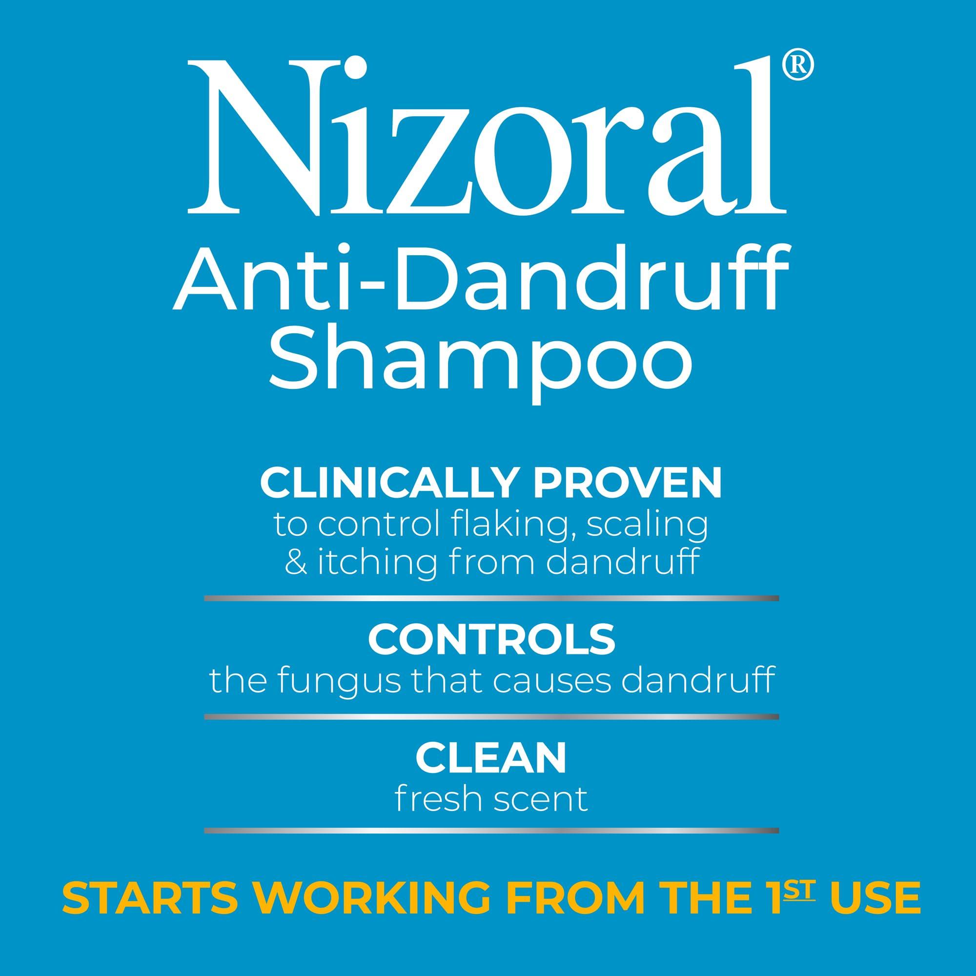 Nizoral Nizoral Anti-Dandruff Shampoo with 1% Ketoconazole, Fresh Scent, 21 Fl Oz (Pack of 3)