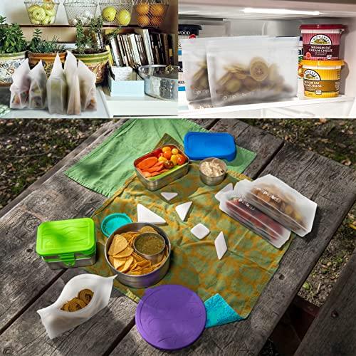 Gpurplebud Gpurplebud Clear Toiletry bags, PEVA Material Leakproof TSA Approved Quart Size Zipper Bags (3, 3 x 9.8in & 3 x 7.9in)