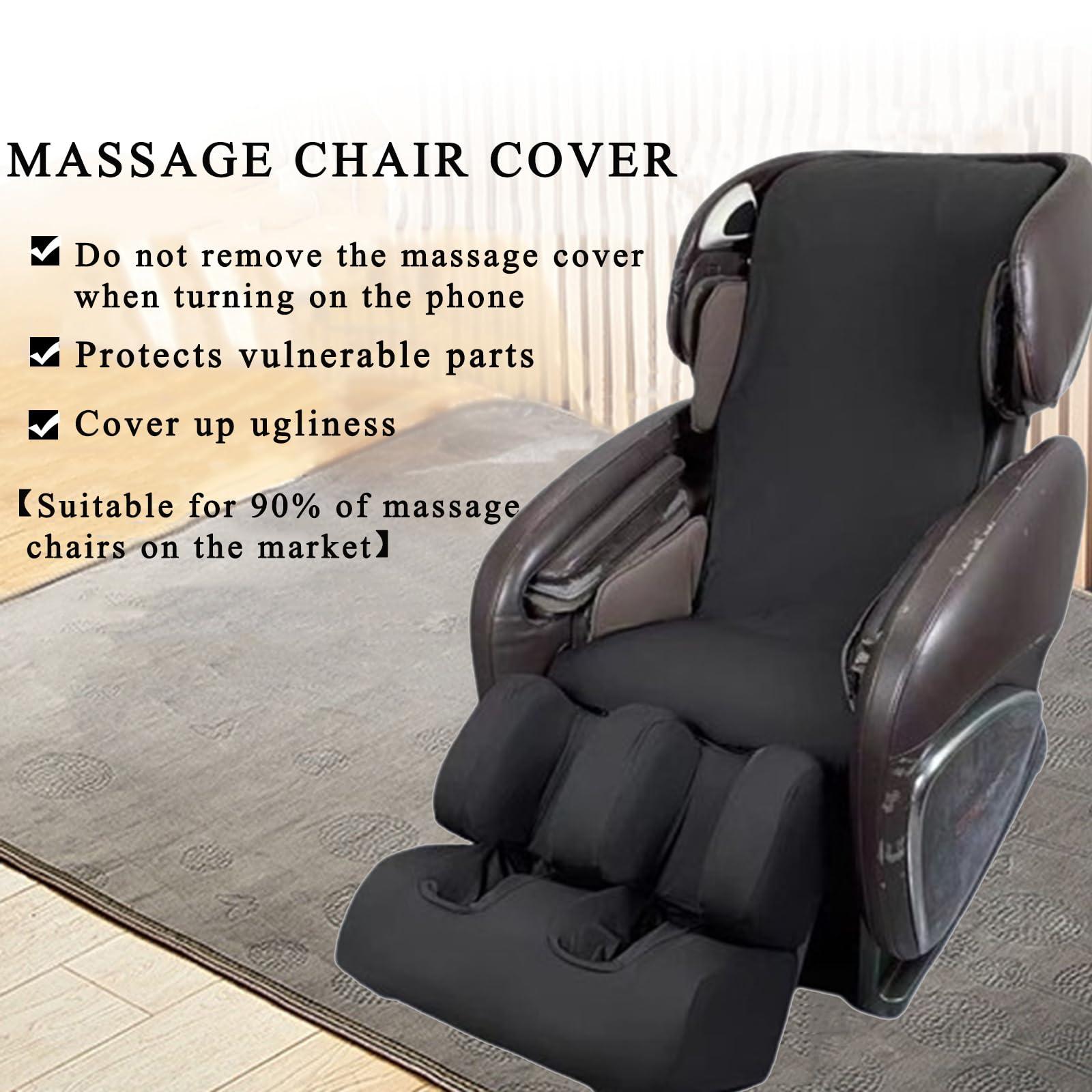 NinthAvenue Basics Full Body Shiatsu Massage Chair Cover, Massage Chair Flexible Protectors Cover, Fit for Most Kinds Massage Chai Removable Shield,Brown,Full Body
