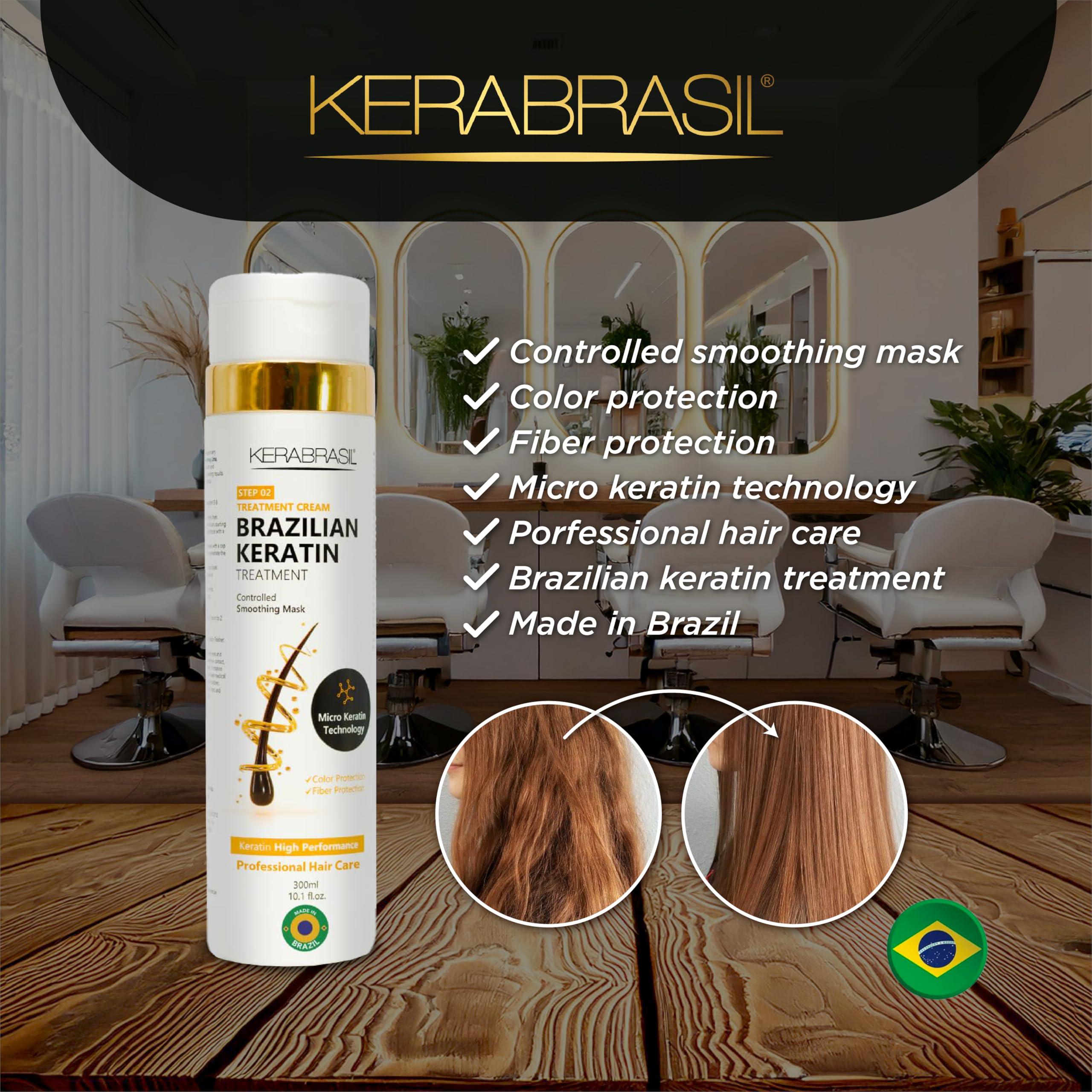 Kerabrasil Kerabrasil Brazilian Keratin Treatment - Deep Repair & Strengthening for Damaged, Frizzy Hair | Smooth & Manageable Locks | Gentle Cleansing, Perfect for Chemically-Treated Hair (Conditioner)