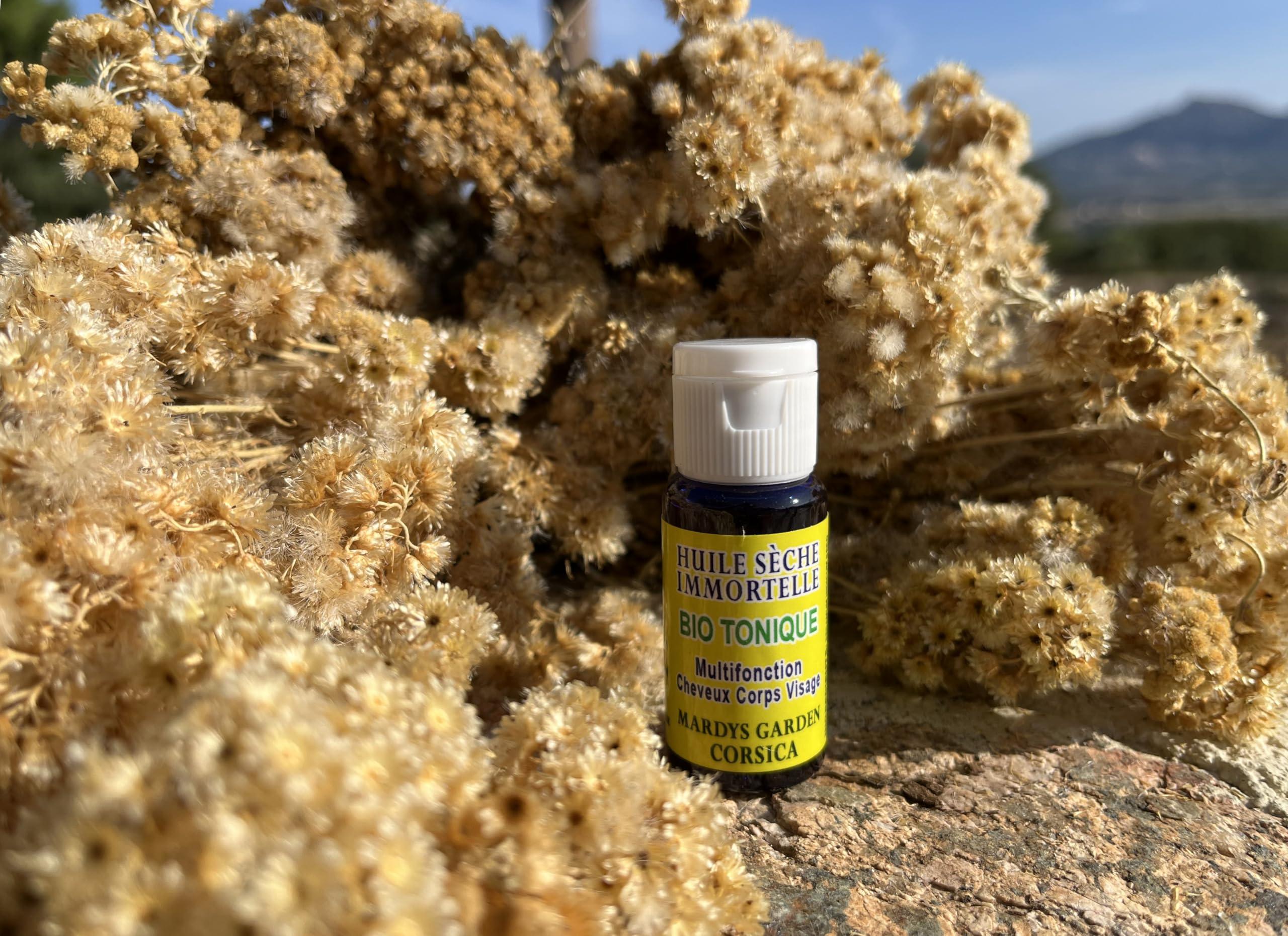 MARDYS GARDEN MARDYS GARDEN Handcrafted multifunction Immortal Dry Oil 15ml - ORGANIC Oil for Hair, Face, Body - Revives and Revitalizes - Made in FRANCE