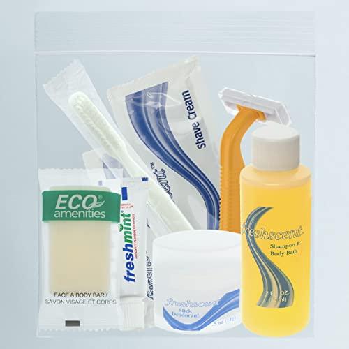 Moda West Moda West 24 Kits - Bulk Case of Wholesale Adult Basic Toiletries for Men, Women, Travel, Charity