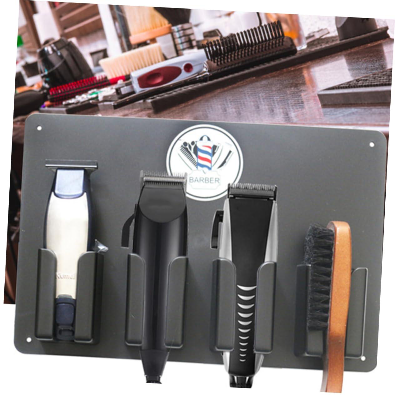 Ipetboom Ipetboom Rack Trimmer Hair Dryer Clipper Salon Organizer Hair Holder Hairdressing Tool Holder Hair Clippers Hairdressers Scissors Salon Clipper Wall Holder Hairdresser Bag Black