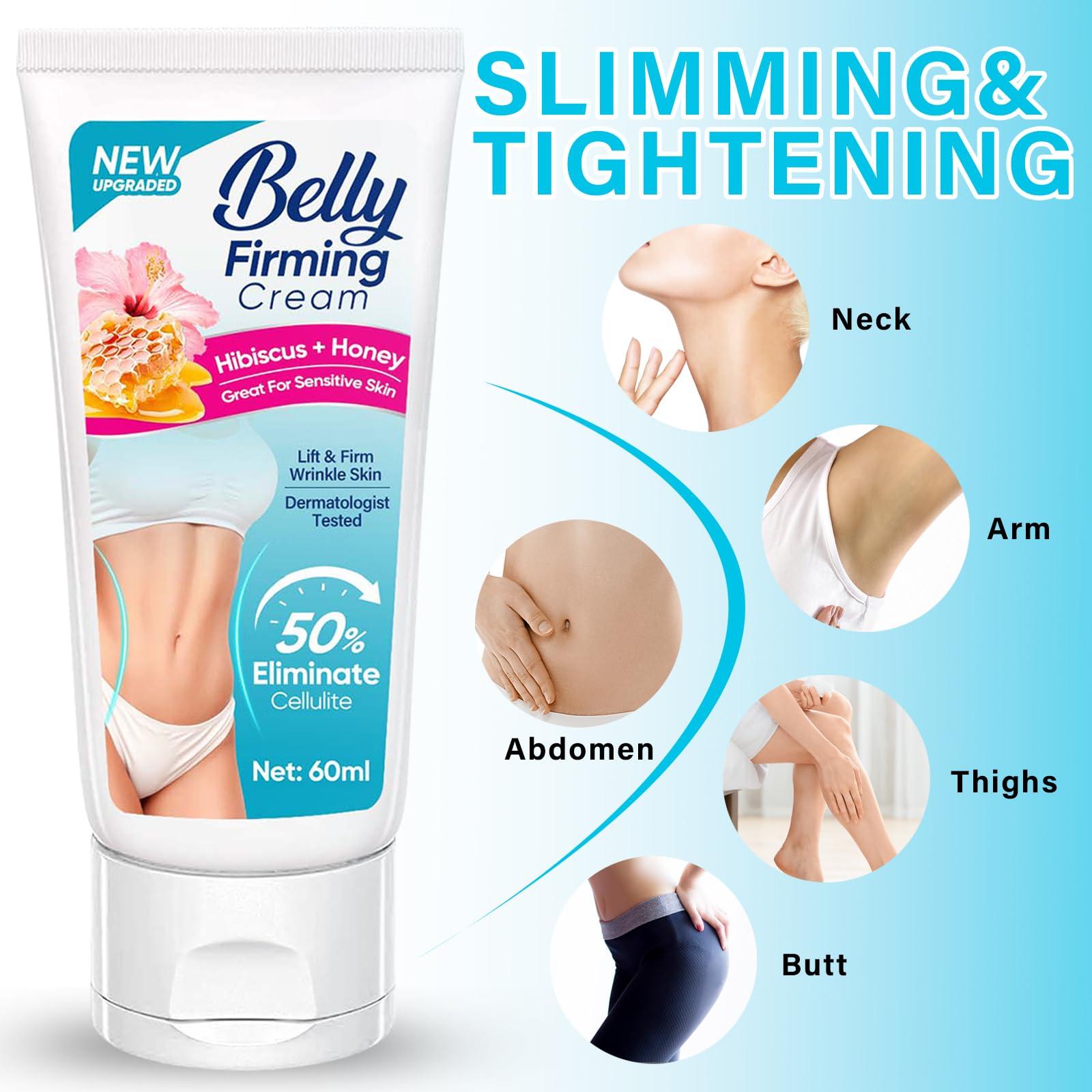 iFuntecky Flat Belly Firming Cream, Lift and Firm Booty Cellulite Cream for Skin Tightening, Moisturizing, Lifting, Suitable for Stomach/Thighs/Butt/Arm