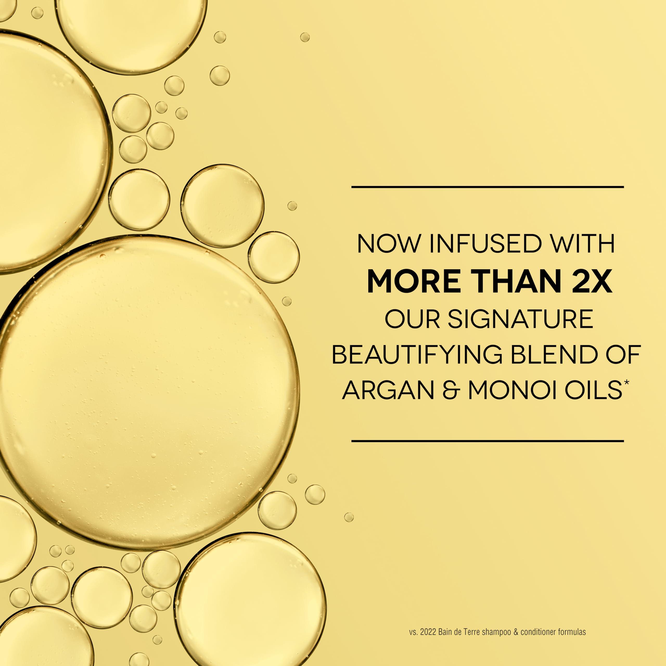 Bain de Terre Bain de Terre Balancing Shampoo and Conditioner Set & Shine Serum | Green Meadow | Restores Optimal Balance for Normal, Oily Hair | Paraben Free | Color-Safe | 13.5 Fl Oz