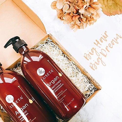 L LUSETA Luseta Argan Oil Moisture & Repair Shampoo Shampoo & Conditioner Set 2x33.8oz