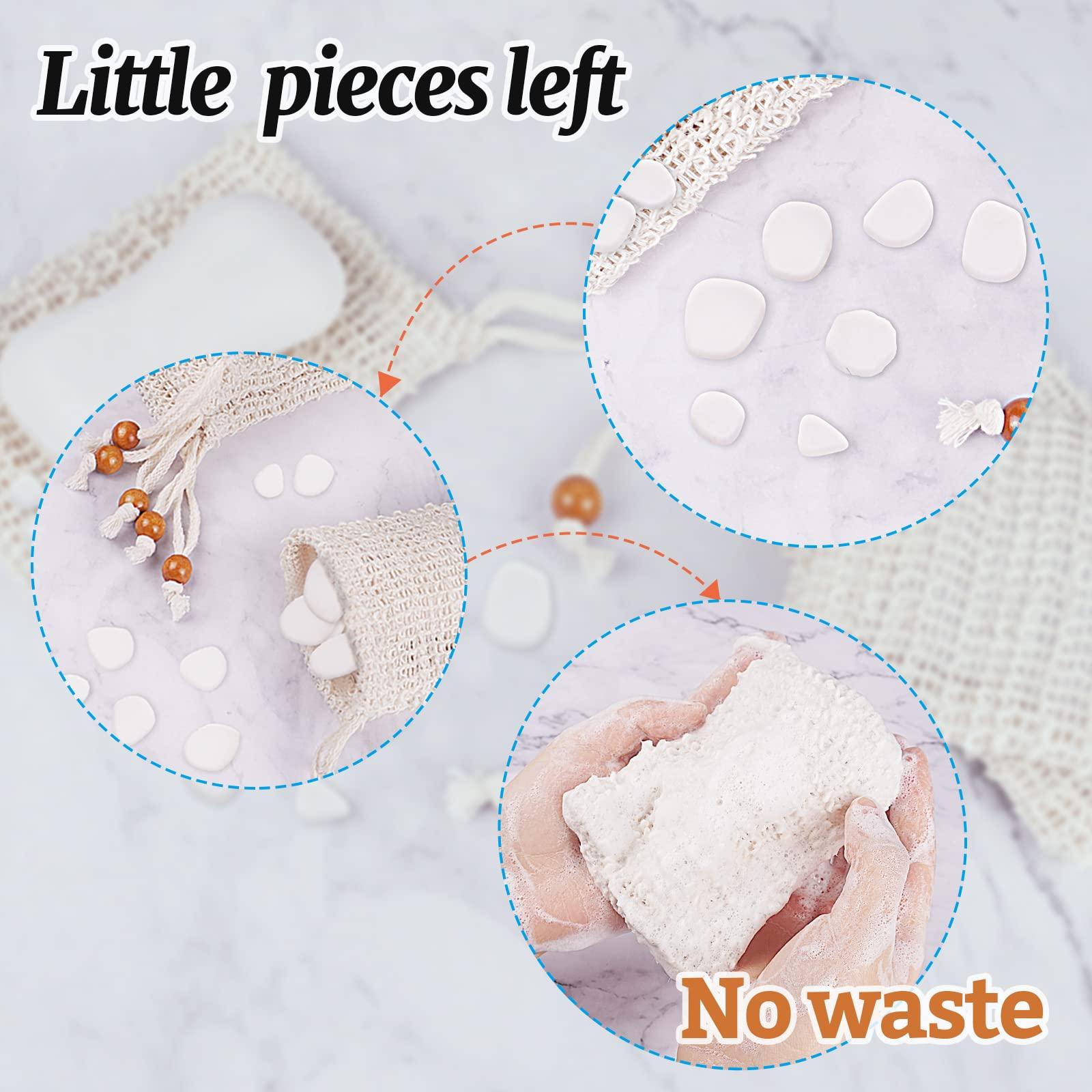 Ycolama Ycolama 50 Soap Bags Mesh Exfoliating, 100% Natural Sisal Soap Pouch, Soap Savers for Shower Use Like Massaging And Scrubbing(5.3 × 3.7inches)