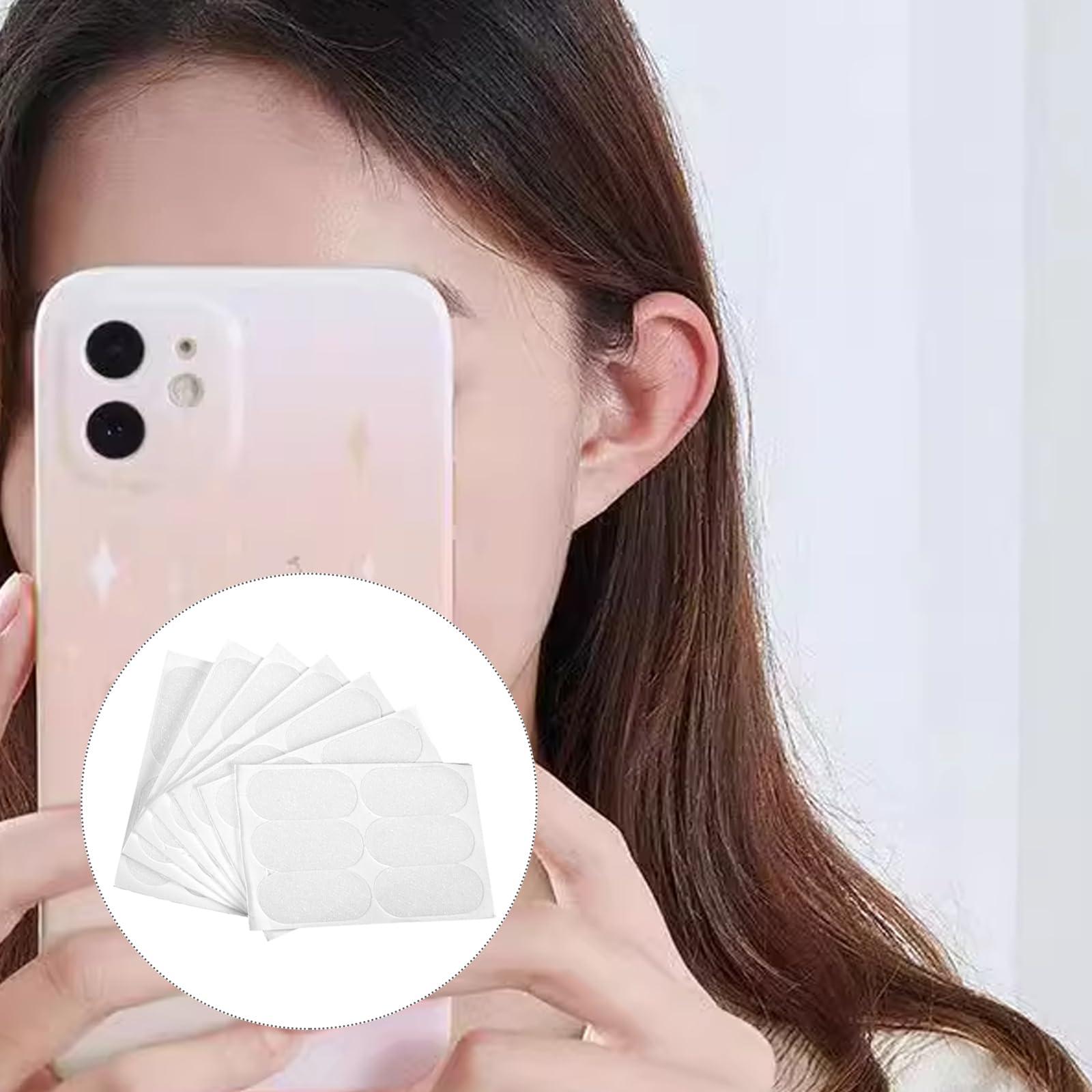 VILLCASE VILLCASE Women Ear Tape, 60pcs Ear Stickers Silicone Patches Ear Supply Ear Tape Cosmetics Ear Patch Correction Ear Patch Sticker Makeup Vertical Earmuffs Cosmetics Ear Tape