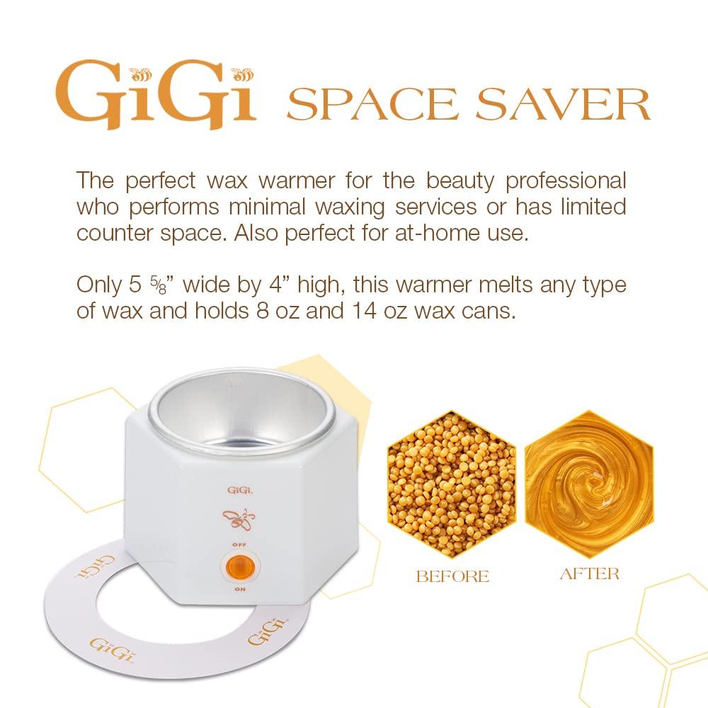 GiGi GiGi Hair Removal Wax Warmer, Space Saver, Compact, Accomodates 8 oz,14 oz, and 18 oz Wax Cans, Ideal for Minimal Waxing Services, 1-pack