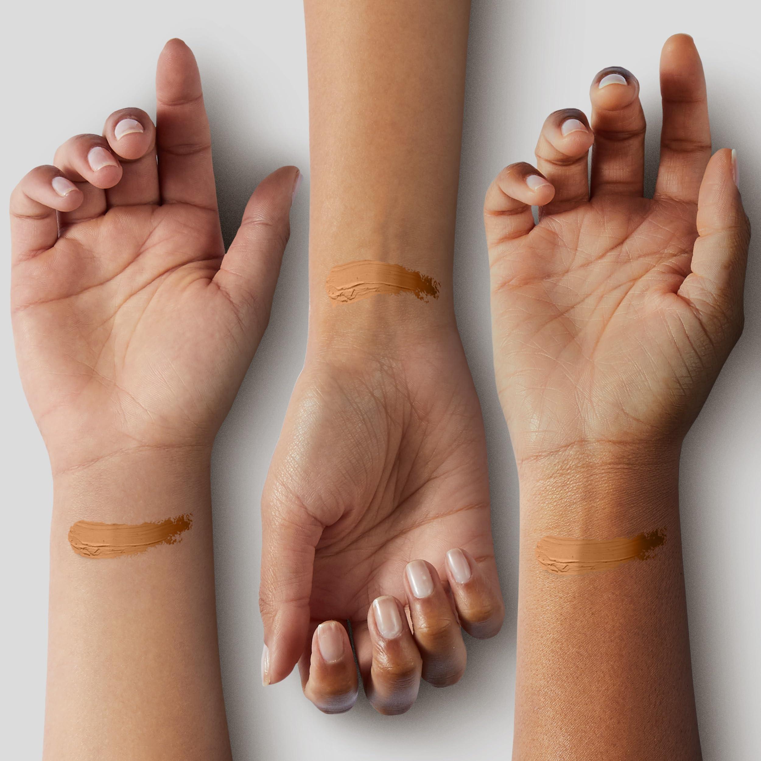 e.l.f. e.l.f. Flawless Brightening Concealer, Illuminating & Highlighting Face Makeup, Conceals Dark Under Eye Circles, Deep 53 W, 0.07 Fl Oz