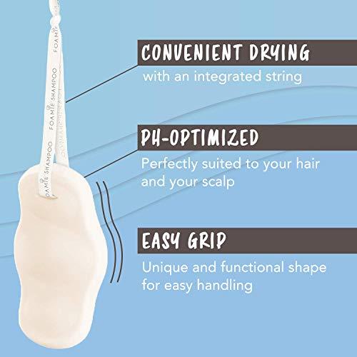 Foamie Foamie Natural Shampoo Bar - Cruelty, Paraben and Sulfate Free - Strengthens Massages and Cleans Your Scalp - Plastic Free Packaging saves 2 Bottles per Bar (Coconut)