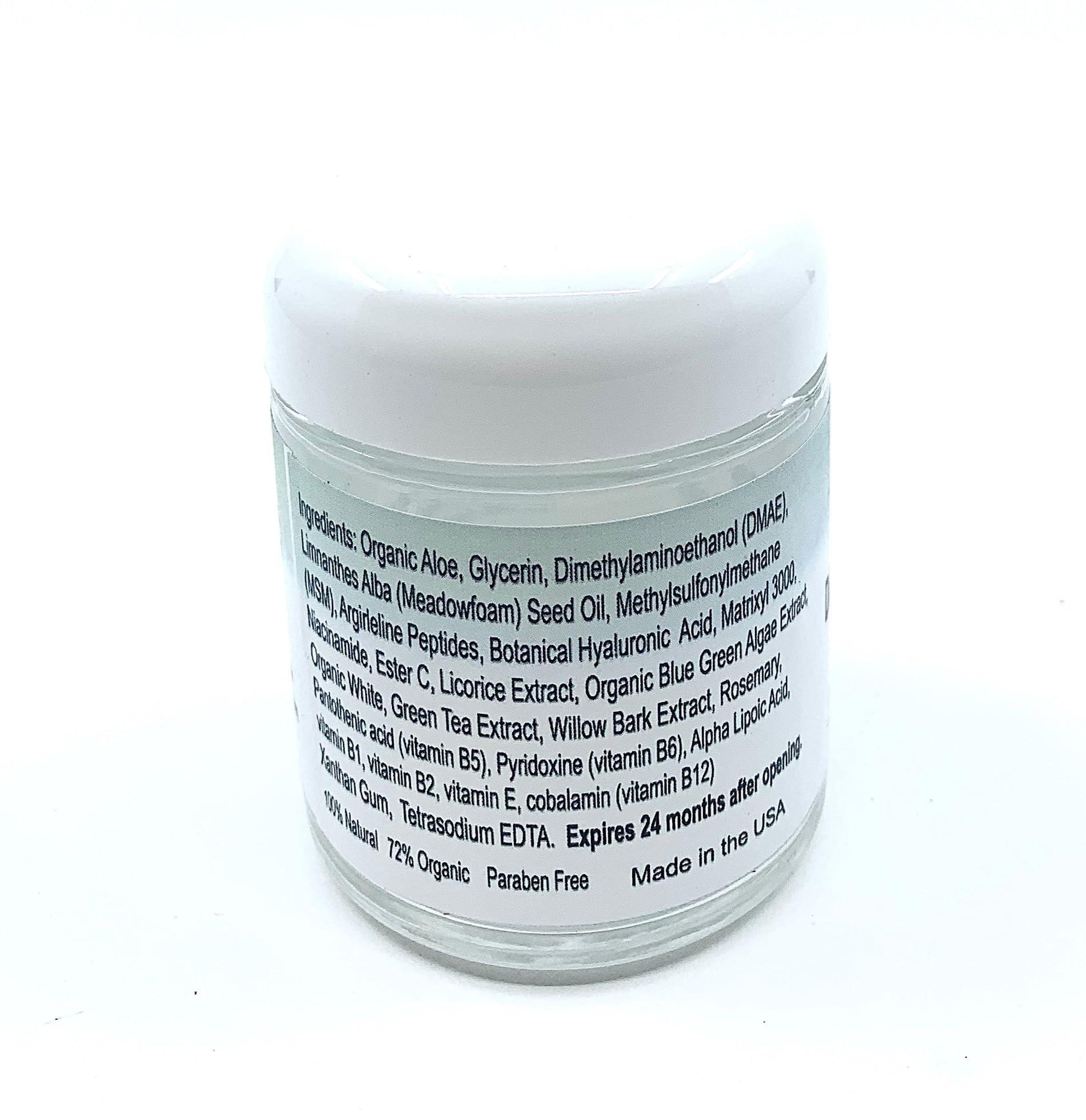 DNA Code DNA Code ANTI-AGING DMAE+MSM+NIACIN Firming Cream, 100% Pure Hyaluronic Acid, Argireline, Matrixyl 3000 (4 oz)