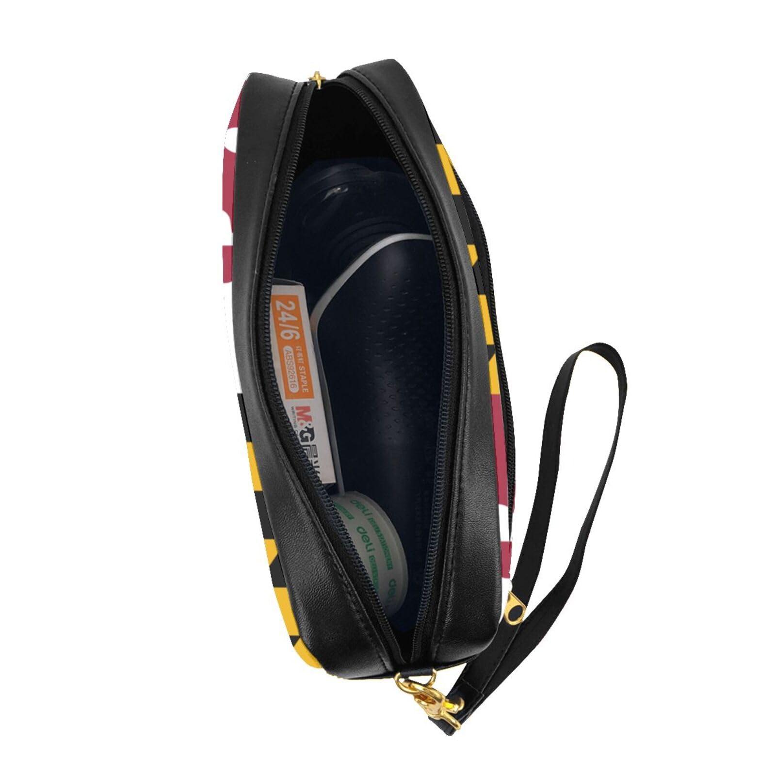 DRTGEDS DRTGEDS Maryland State Flag Cosmetic Bags For Womem,Travel Toiletry Bag Accessories Organizer Zipper Pouch Gift Idea