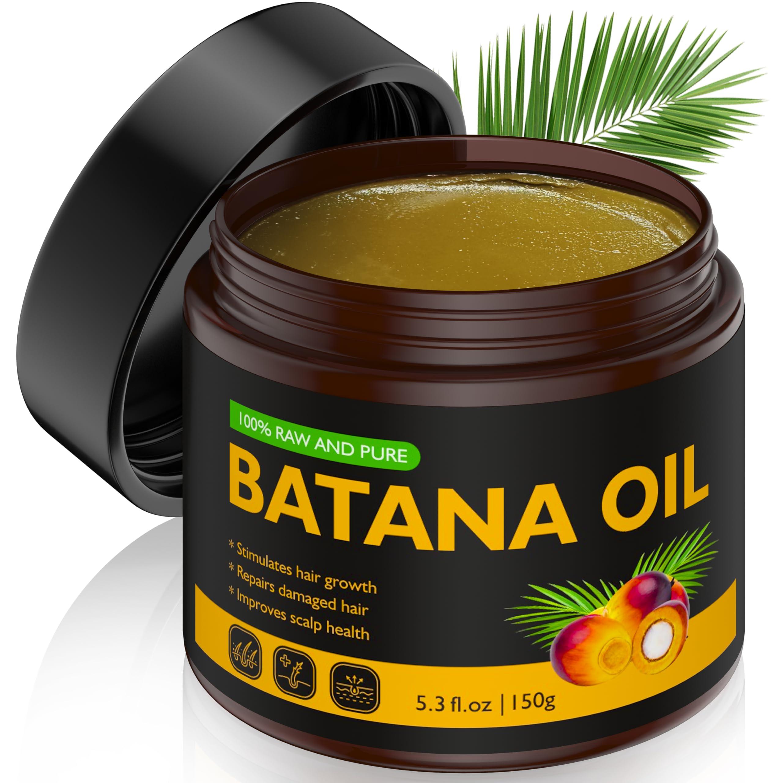 Veakoo Raw Batana Oil for Hair Growth, 100% Natural Pure, Dr. Sebi Organic Batana Oil from Honduras, Unrefined Hair Growth Oil for Women Men, Prevent Hair Loss, Repair Damaged Hair, Nourish Scalp 5.3 oz