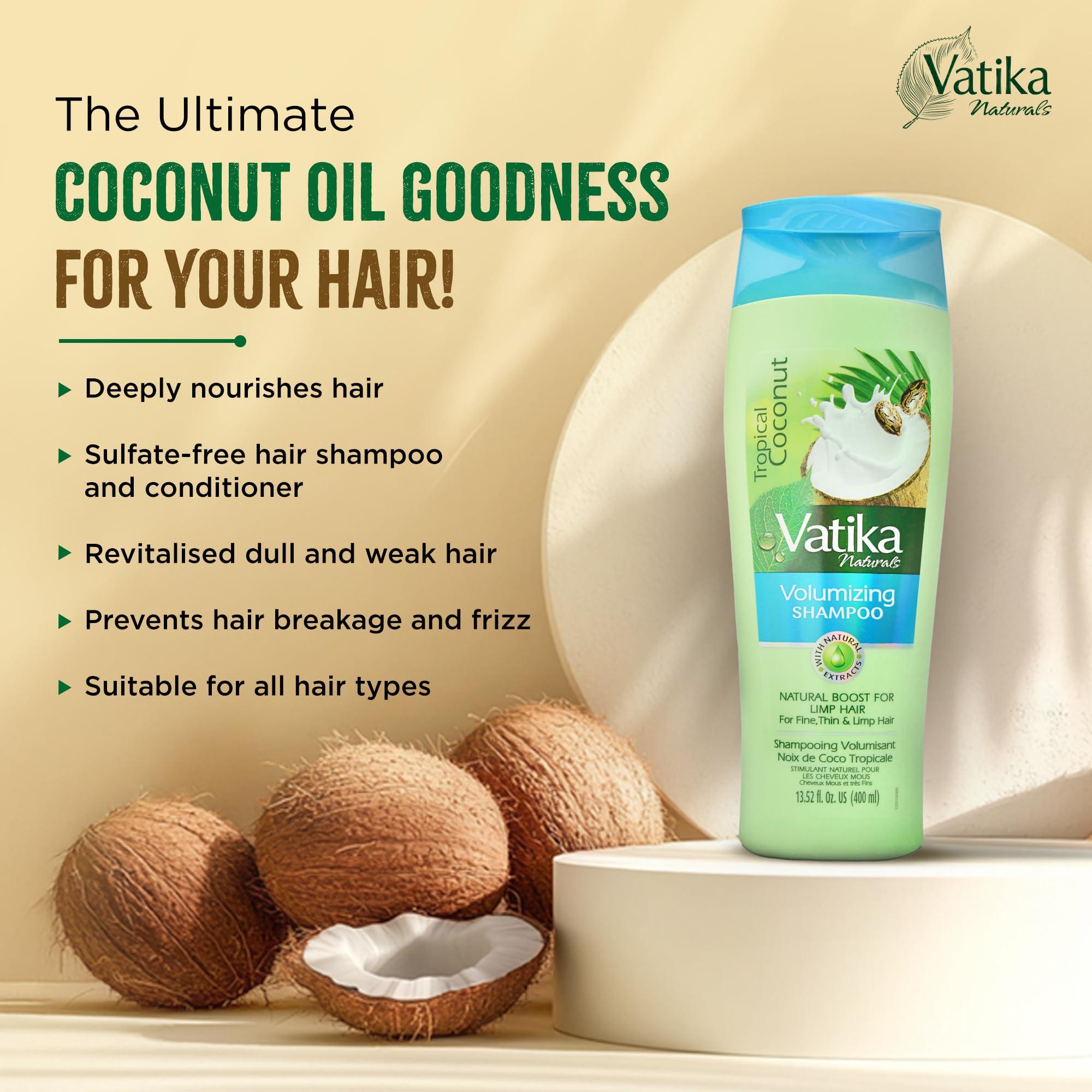 Vatika Naturals Dabur Vatika Naturals Shampoo and Conditioner Set (Coconut)