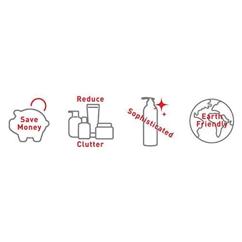 Tame the Beast Black Glass Refillable Hand Wash Beast Bottle - 16oz Reusable Matte Glass Bottle with Pump Top for Hand Soap, Lotion, Lightweight Shaving Cream, and More