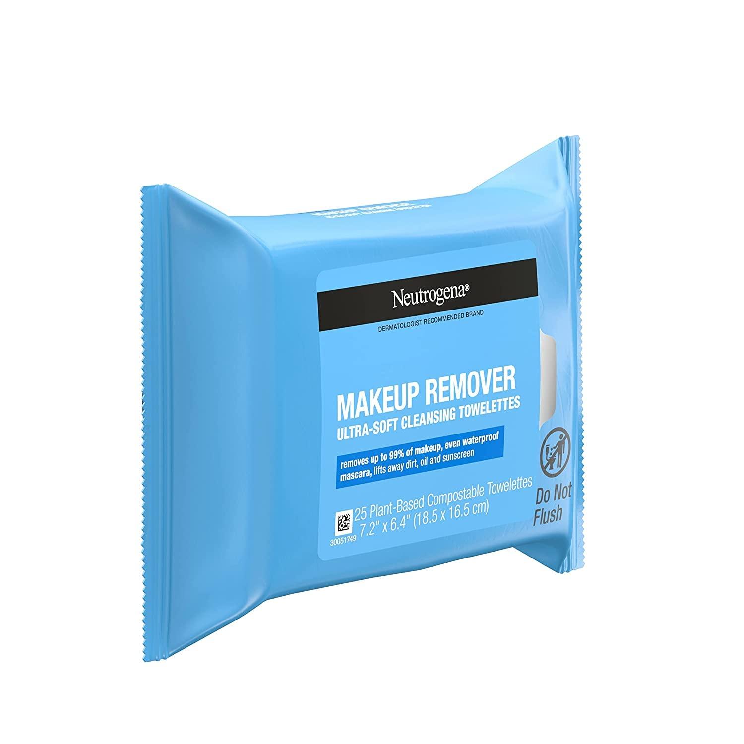Neutrogena Neutrogena Make-Up Remover Cleansing Towelettes Refills 25 Each ( Pack of 2)