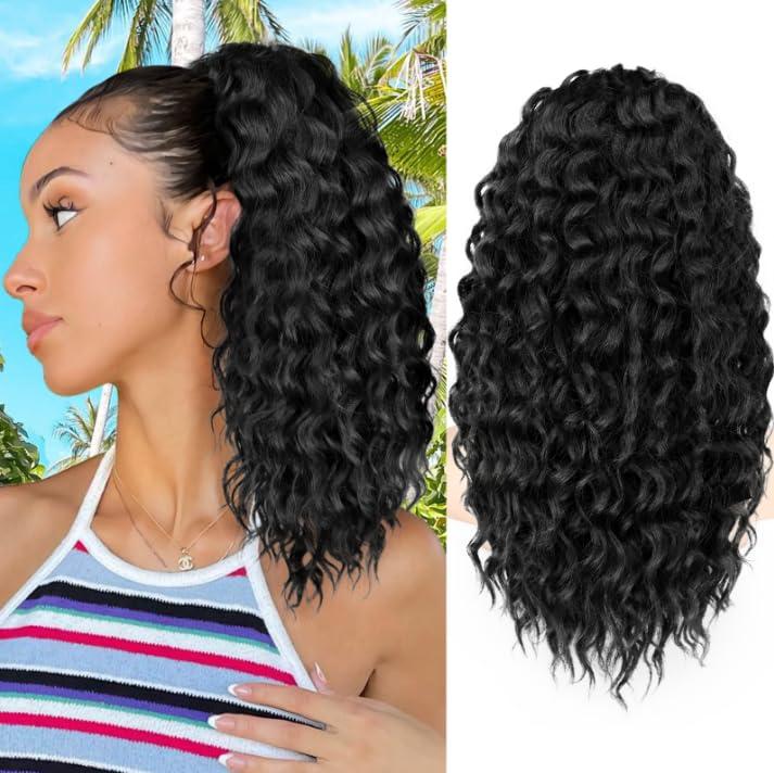 KooKaStyle wavy ponytail & curly ponytail
