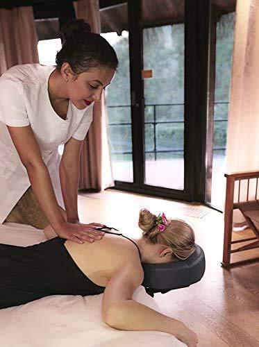 Master Massage Master Massage Home Mattress Top Massage Kit Adjustable Headrest & Face Cushion Family Use Massage Equipment (Cream)