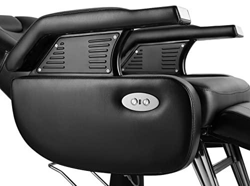 Beautymega Beautymega Black Electric All Purpose Hydraulic Recline Barber Chair Styling Chair Extra Strong Salon Chair