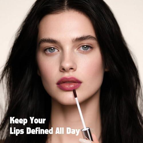 KIMUSE KIMUSE Peel Off Lip Liner Stain, Long Lasting Lip Tint Stain Peel Off, Waterproof, Transfer-Proof, Highly Pigmented Color Peel Off Lip Stain Liner, Matte Finish