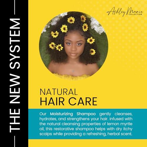 The Hair Diagram The Hair Diagram - Ashley Marie Moisturizing Shampoo - Natural Cleansing & Strengthening - Restorative Lemon Myrtle Shampoo with Hydrolyzed Wheat Protein - Color Safe - Paraben & Sulfate Free - 12oz