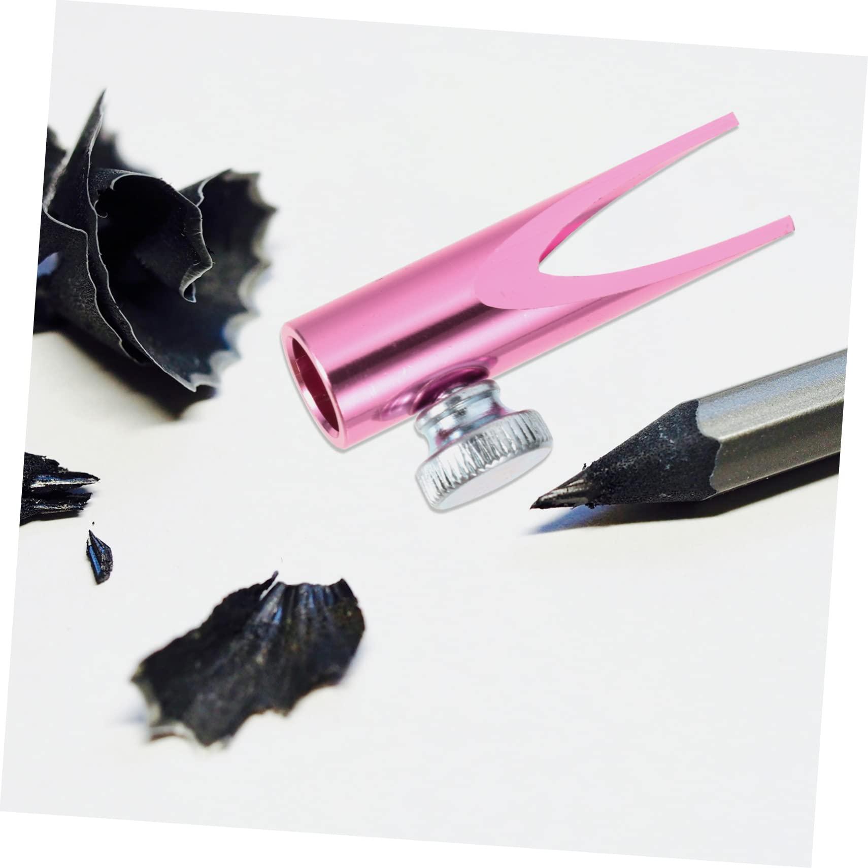 Ipetboom Ipetboom 2pcs Eyebrow Sharpening Tool Brow Pencil Mini Pencils Pencil Sharpener Make up Sharpeners Gel Lip Sharpener Jumbo Eye Pencil Magnesium Pencil Sharpener Hand Aluminum Alloy Pink