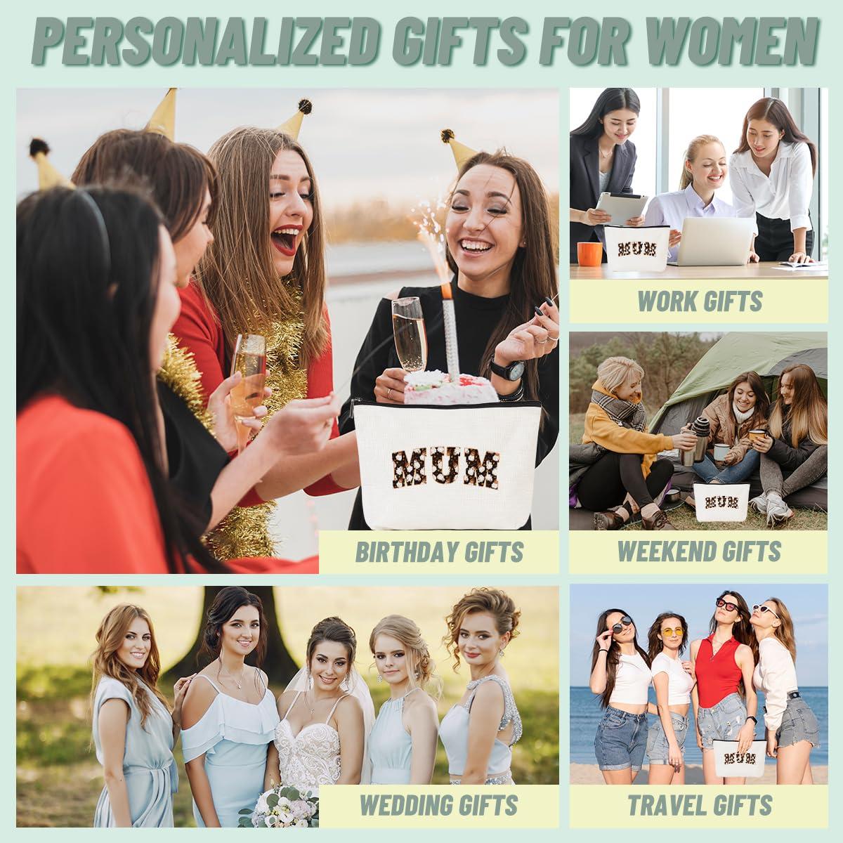 CSHVJ Mum Gifts Mom Gifts Mama Gifts Makeup Bag Mother Gifts Cute Halloween Ghost Cosmetic Bag Gifts for Mom Women Mommy Mummy Zipper Pouch Travel Organizer Thank You Gifts for Halloween party Mothers Day