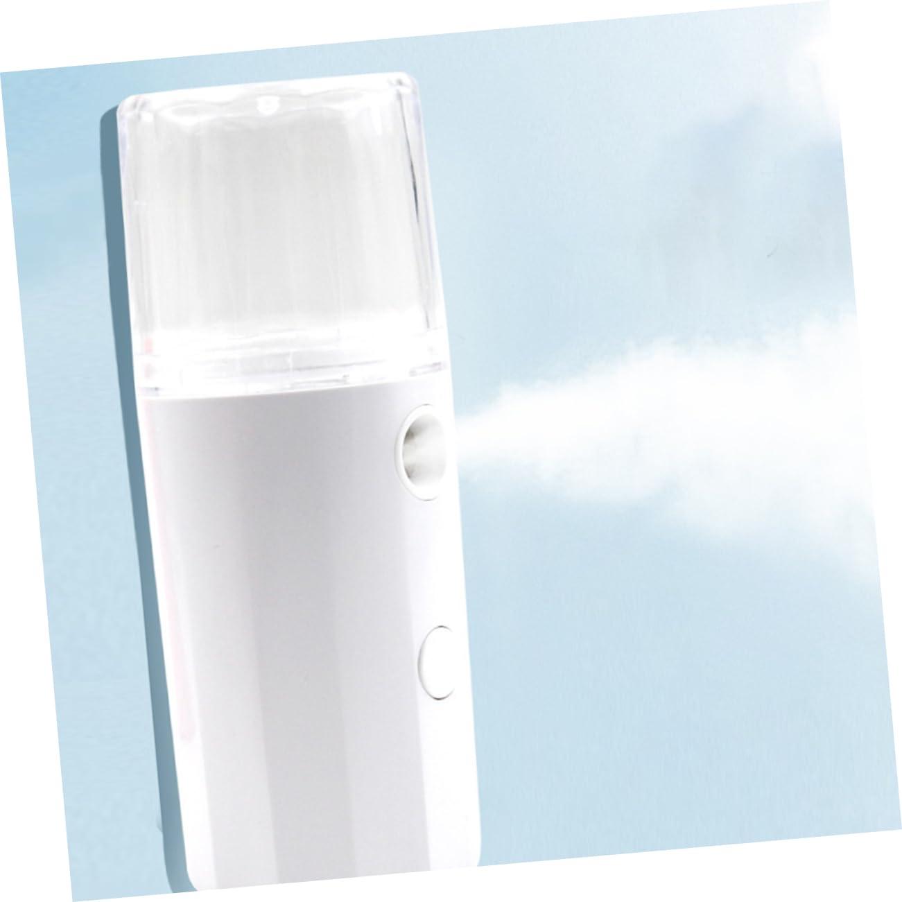 Ipetboom 1pc Hydrating Instrument Face Mist Sprayer USB Facial Steamer Cool Mist Sprayer Skin Humidifier Cool Facial Mister Moisturizing Atomizer Handy Nano Facial Mister Skin Moistener