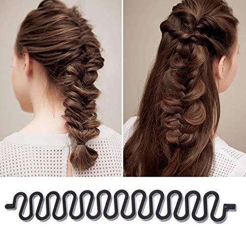 AnHua AnHua 2 Pcs Girl Women Easy Braider,Twist Plait Wave Hair Braiding Tool Holder Centipede Shape Hair Clip Hairstyle Tool Hair Accessories