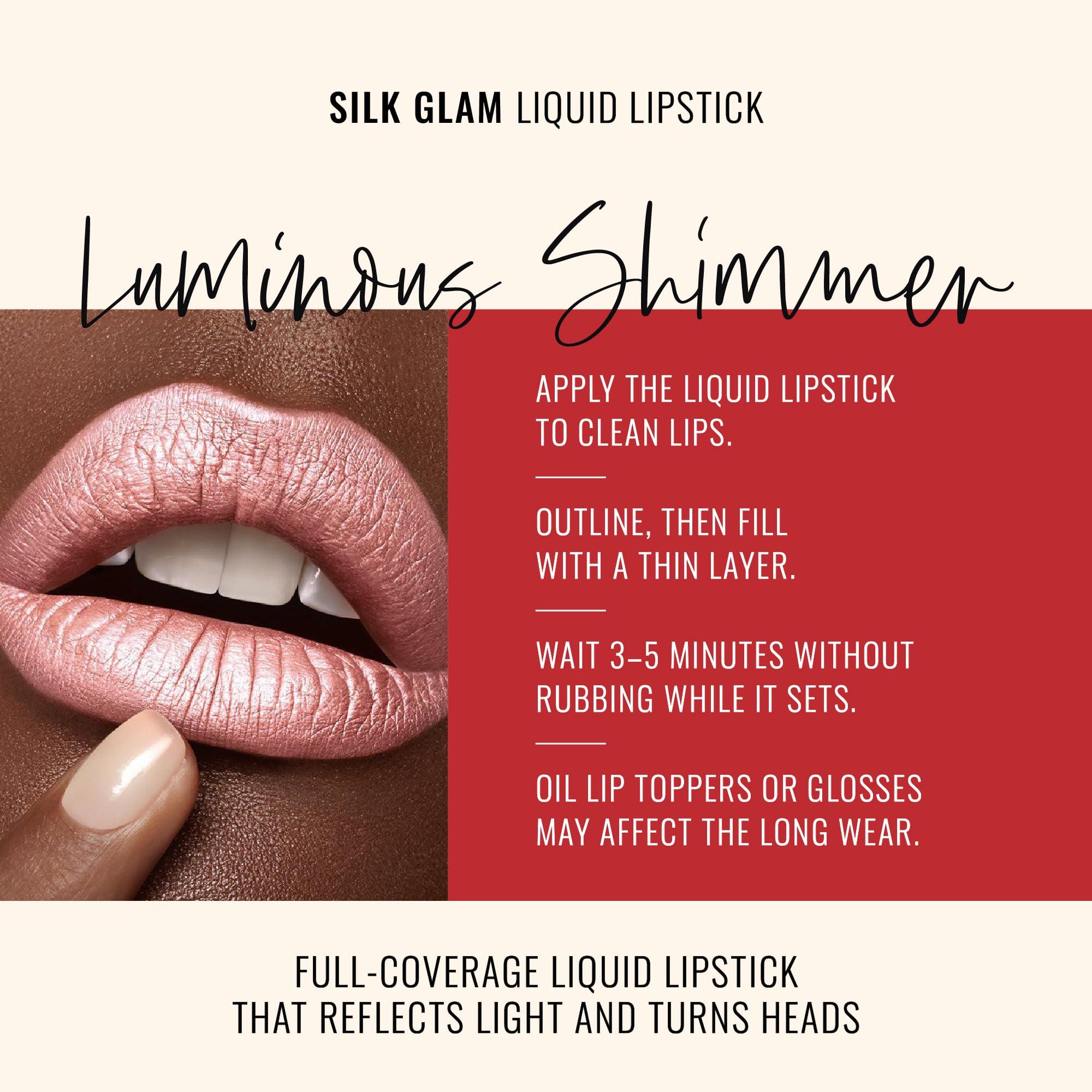 Runway Rogue Runway Rogue Silk Glam Liquid Lipstick, Long Wear Frosted Pale-Pink Lipstick, Trophy Wife