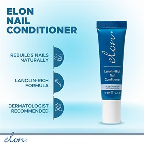 Elon Elon Lanolin-Rich Nail Conditioner, Strengthens Nails & Protects Cuticles, Recommended by Dermatologists & Podiatrists (10g tube)