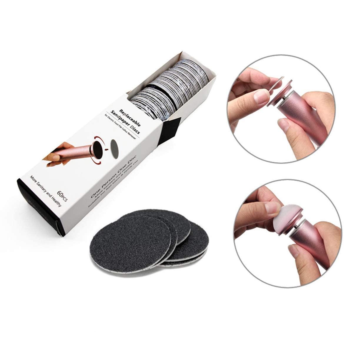 Dr.Pedi Dr.Pedi 60pcs 80 Grit Coarse Sand Replacement Sandpaper Electric Foot Callus Remover Feet Discs Professional Pedicure Foot File for Women Men Dead Dry Hard Skin Calluses