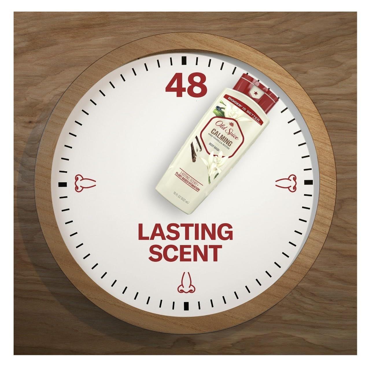 Old Spice Old Spice Men\'s Body Wash Calming with Vanilla Notes, 18oz