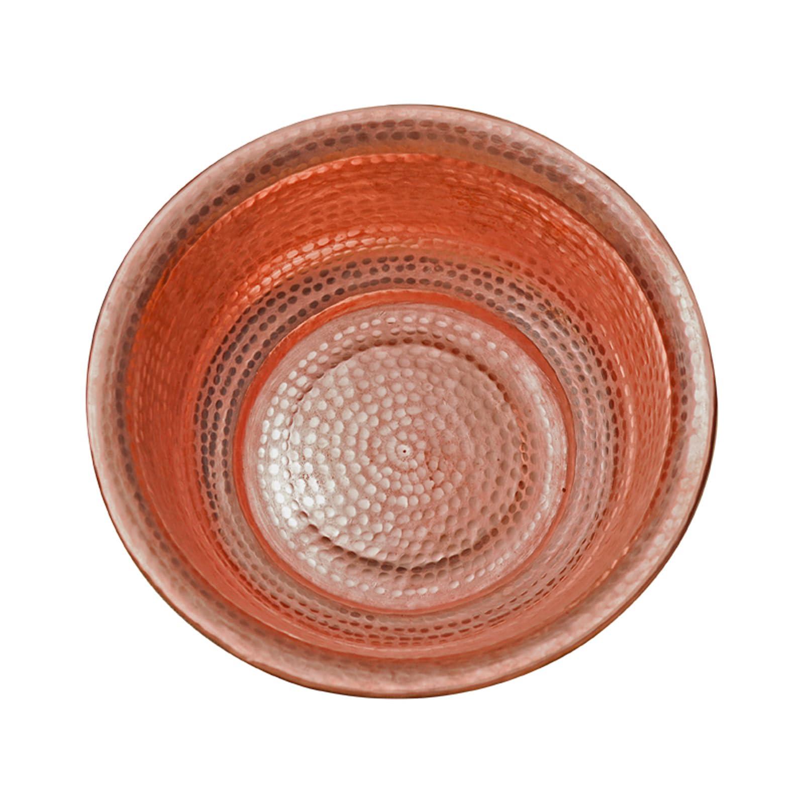 morigeny morigeny Hand-Hammered Copper Basin, Portable Pedicure Foot Soak Copper Bowls, Copper Fire Bowl for Camping Picnic Incinerator Barrel, 40cm