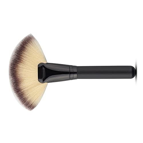 AKOAK AKOAK 1 Pack Fan Makeup Brush Blush Honey-Brush Professional Face Highlight Travel Makeup Tool Dense Face Brush Blend Foundation Highlights