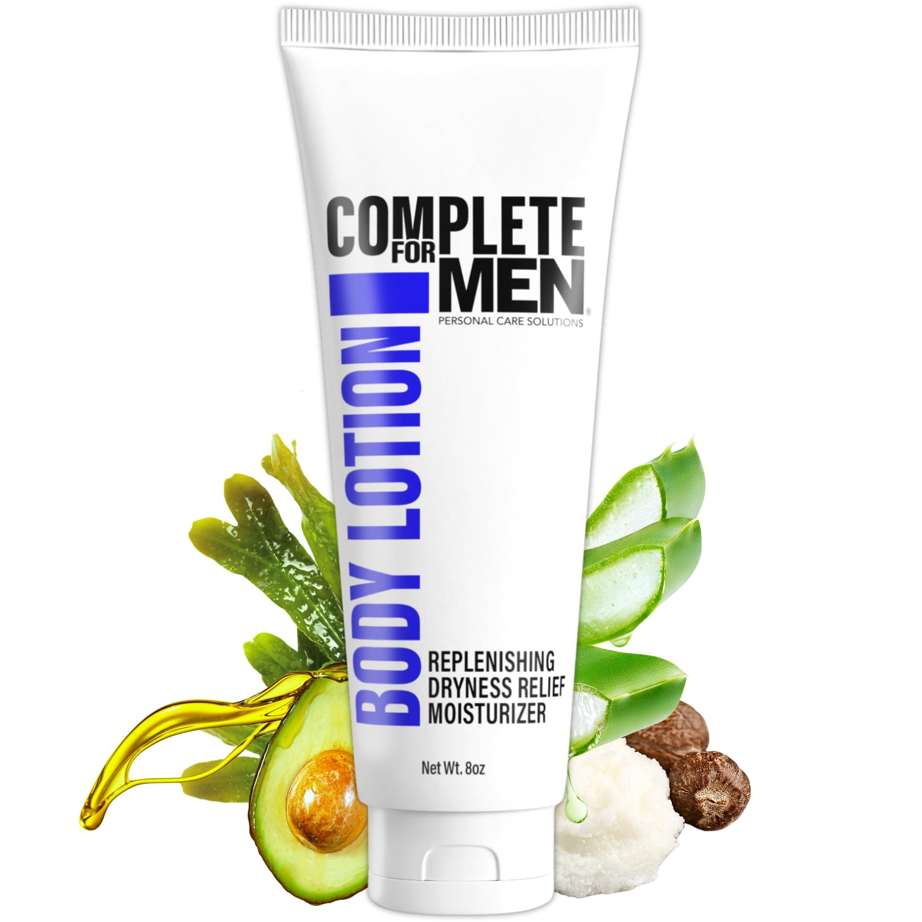 COMPLETE FOR MEN COMPLETE FOR MEN - Body Lotion for Men, for Dry Skin: Non-Greasy Hand & Body Moisturizer with Shea Butter, Aloe Vera, 24 Hour Hydration, Mens Lotion for Dry Skin