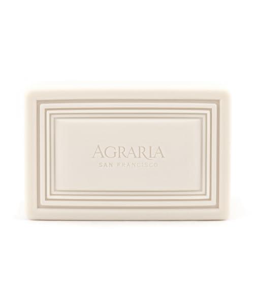 AGRARIA AGRARIA Luxury Bath Collection Lemon Verbena Bar Soap, Moisturizing Body Bar Soap, Shea Butter & Kukui Oil Bar Soap for Men and Women Gift Bundle