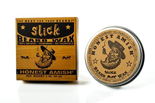 Honest Amish Honest Amish Slick Beard Wax - All Natural and Organic - 2 ounce