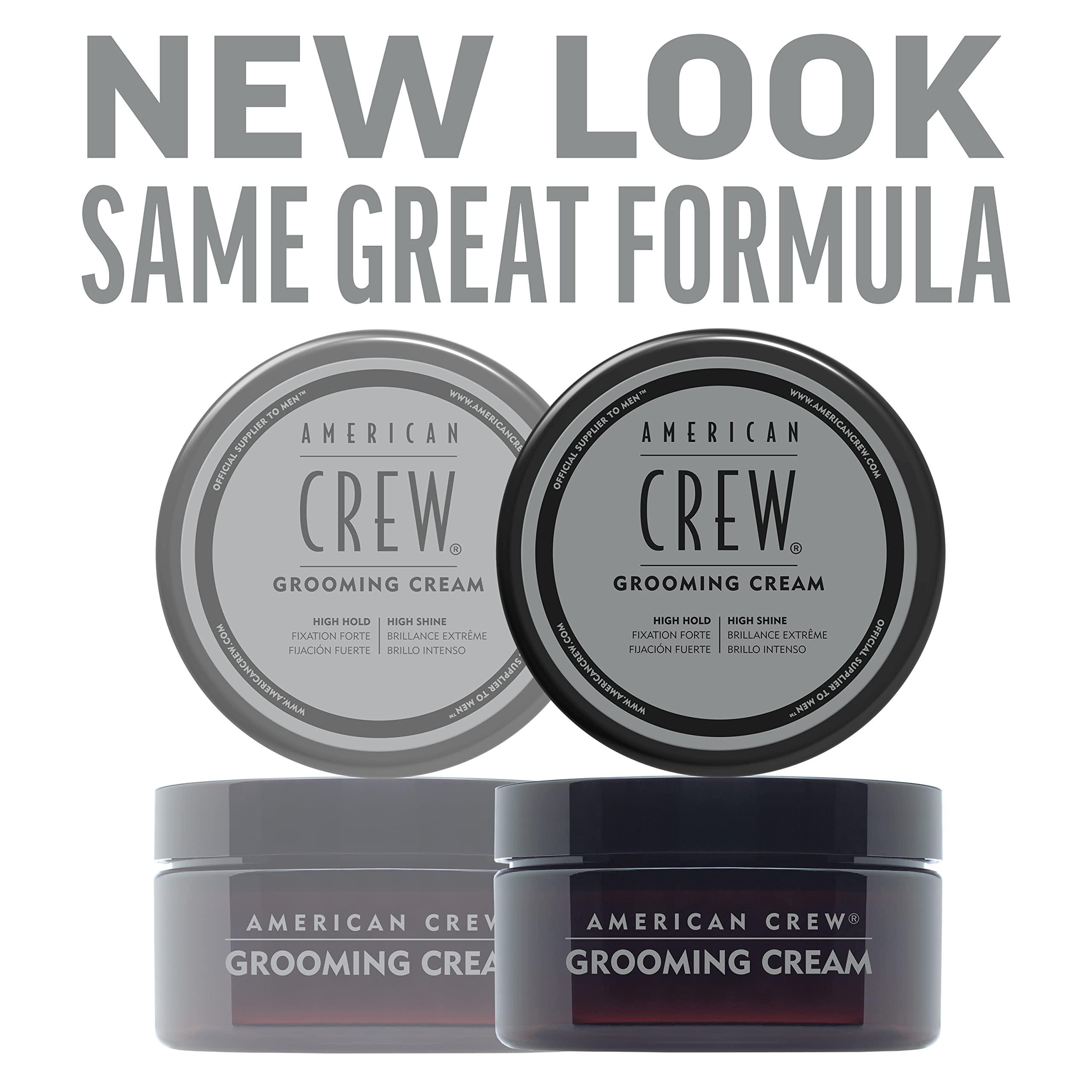 AMERICAN CREW American Crew Men\'s Grooming Cream (OLD VERSION), Like Hair Gel with High Hold with High Shine, 3 Oz (Pack of 1)