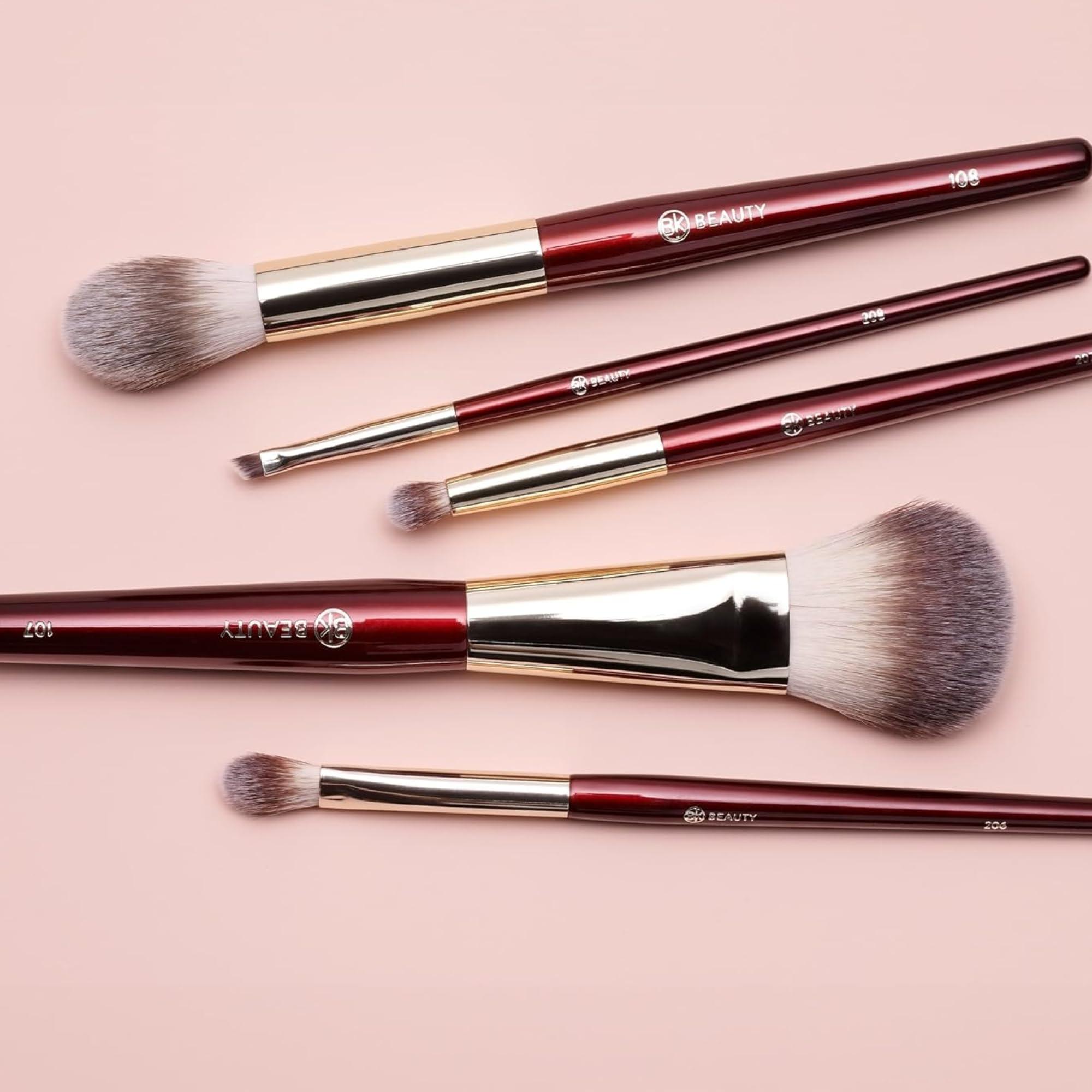 BK BEAUTY BK BEAUTY - PRECISION BRUSH COLLECTION (5PC) - Professional Makeup Brush Set for Bronzer, Blush, Contour, Powder & Eye Makeup | Premium Face Brushes for Flawless Application