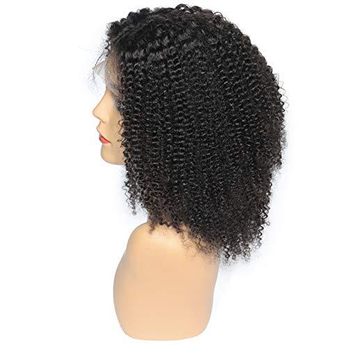 Nicewig Hair Coarse Curly 4B 4C Afro Kinky Curly Full Lace Human Hair wigs Deep Kinky Curly 150% Density Full Lace Wigs for Black Women with Baby Hair 8"inch