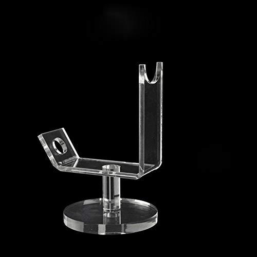 esowemsn 1PC Tattoo Gun Holder Tattoo Machine Stand Clear Acrylic Coil Tattoo Machine Holder Rack Stand Display Shelf with Round Basement Best for Salon Personal Use