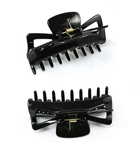 ericotry 11cm/4.4inch Large Plastic Hair Claw Banana Clips Butterfly Style Hairpin Hair Claws Grip Clip Clamp Hair Accessory for thick hair Women pack of 2